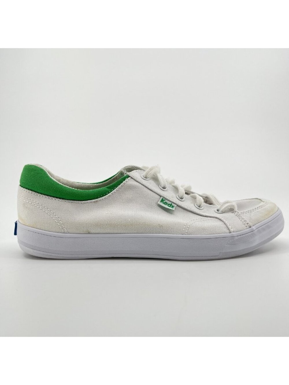 Keds Center II Womens Size 7.5 White Green Athletic Running Shoes Sneakers